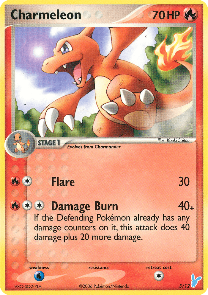Charmeleon EX Trainer Kit 2 Minun card