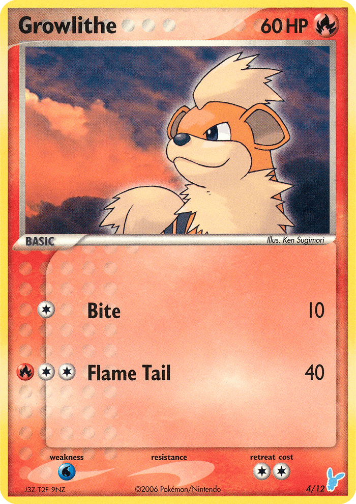 Growlithe EX Trainer Kit 2 Minun card