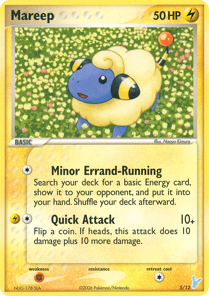 Mareep EX Trainer Kit 2 Minun card