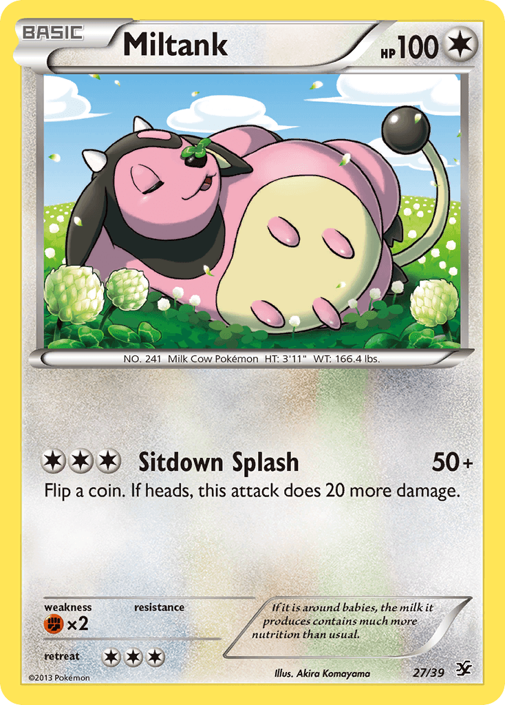 Miltank Kalos Starter Set card