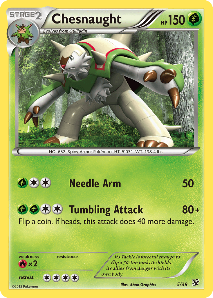 Chesnaught Kalos Starter Set card
