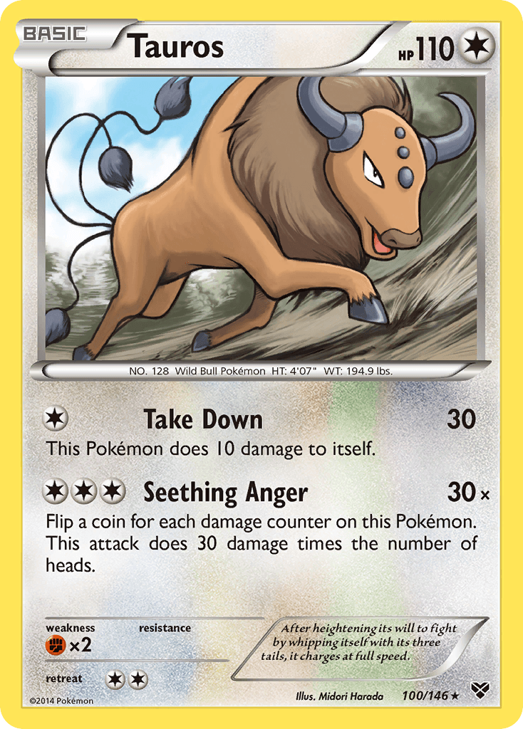 Tauros XY card