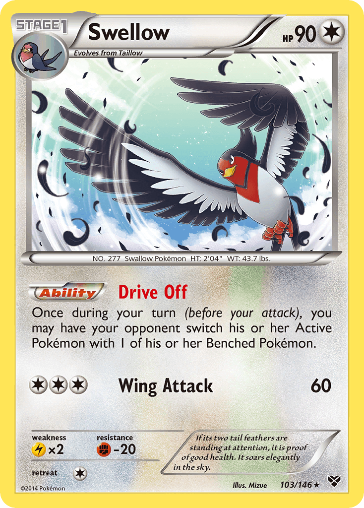 Swellow XY card