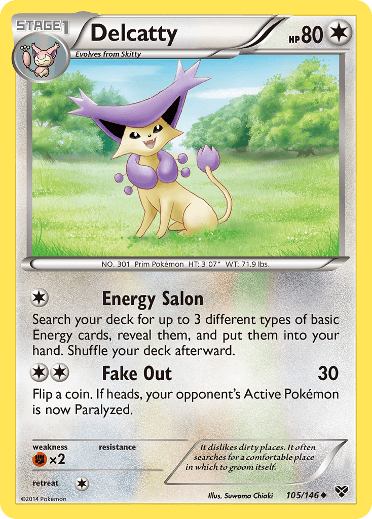 Delcatty XY card