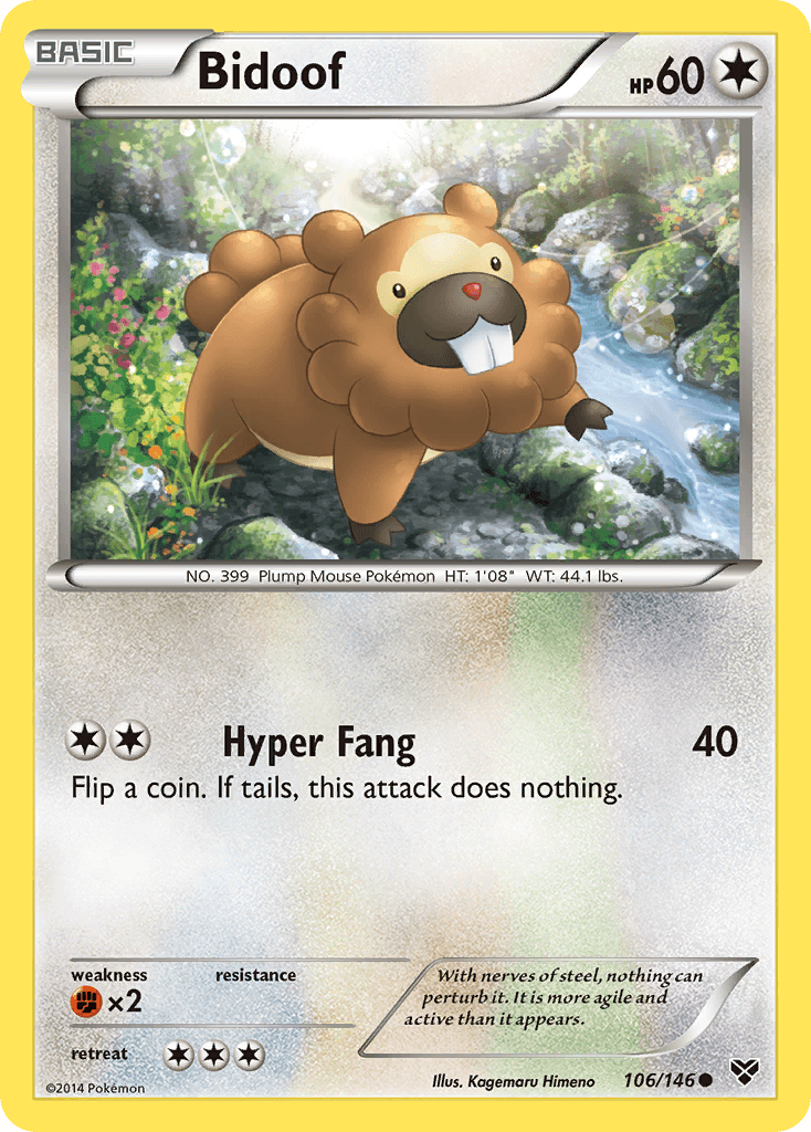 Bidoof 宝可梦 card
