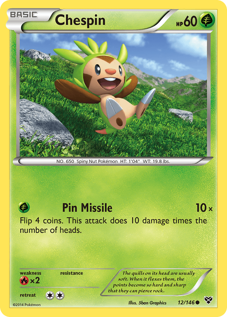 Chespin XY card