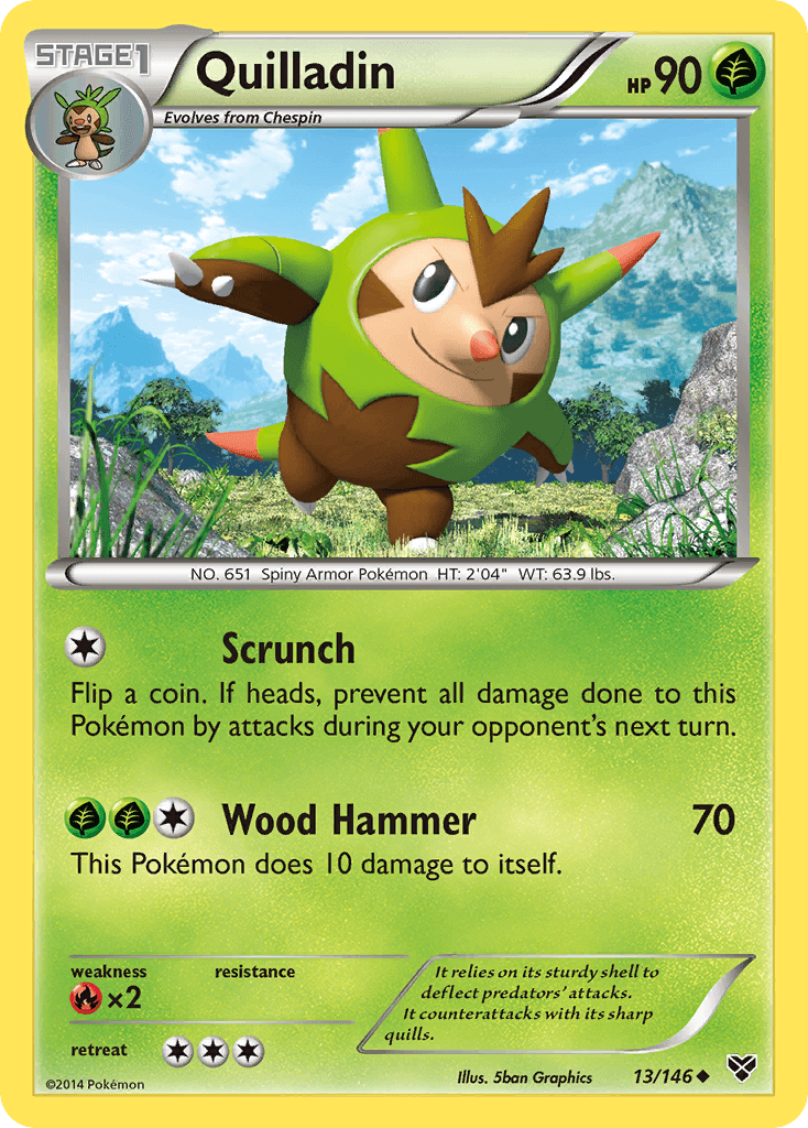 Quilladin XY card