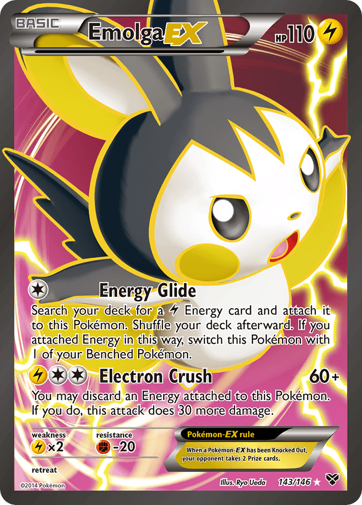 Emolga-EX XY card