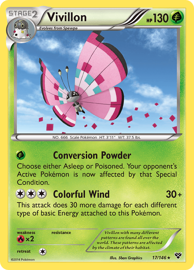 Vivillon XY card