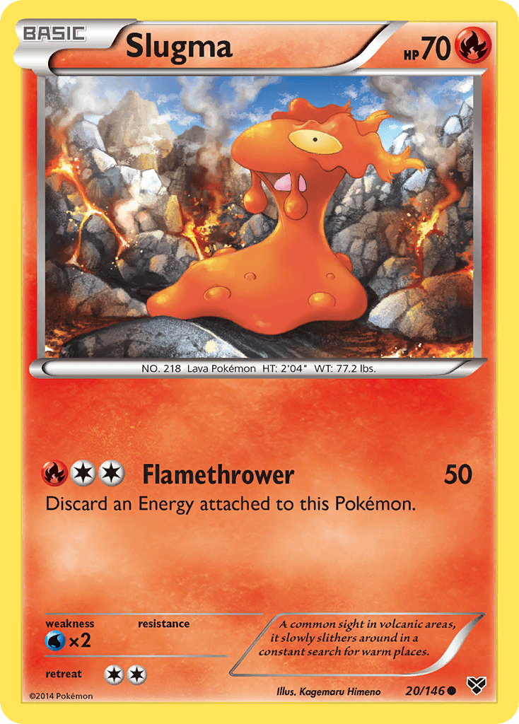 Slugma XY card