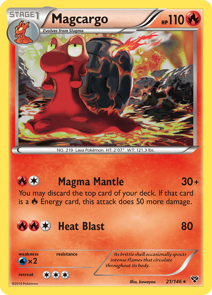 Magcargo XY card