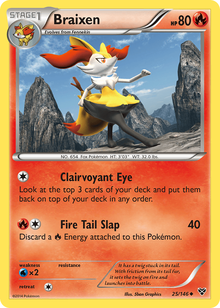 Braixen XY card