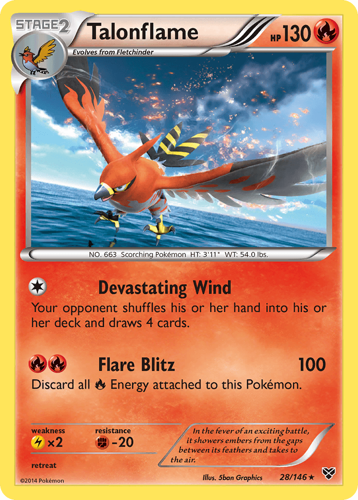 Talonflame XY card