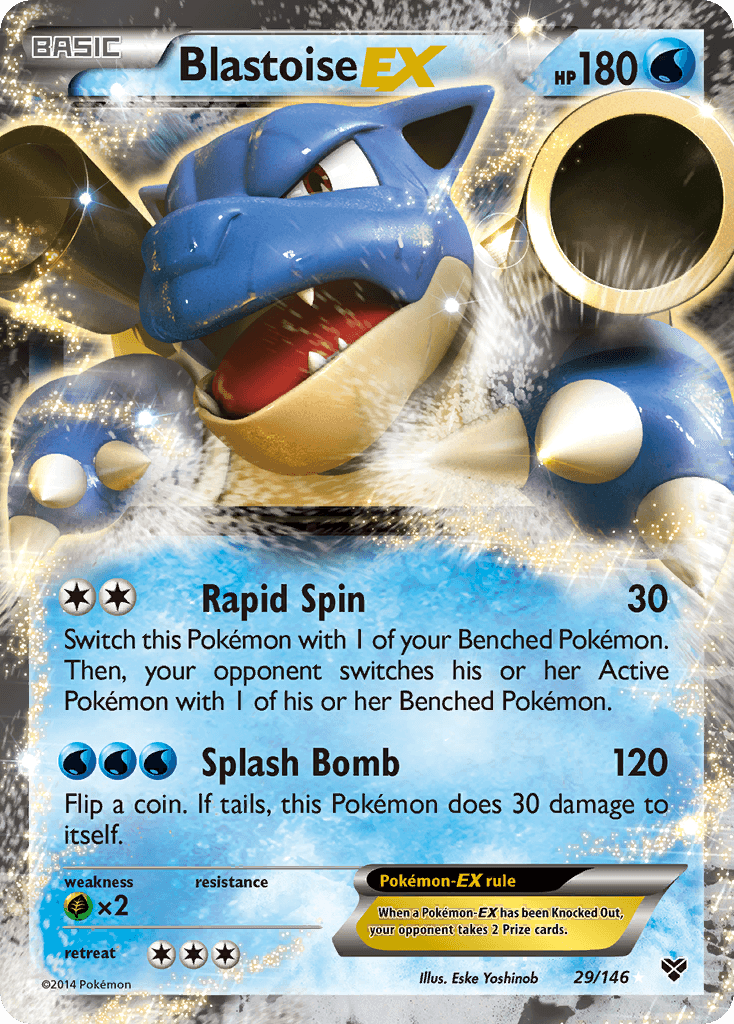 Blastoise-EX XY card