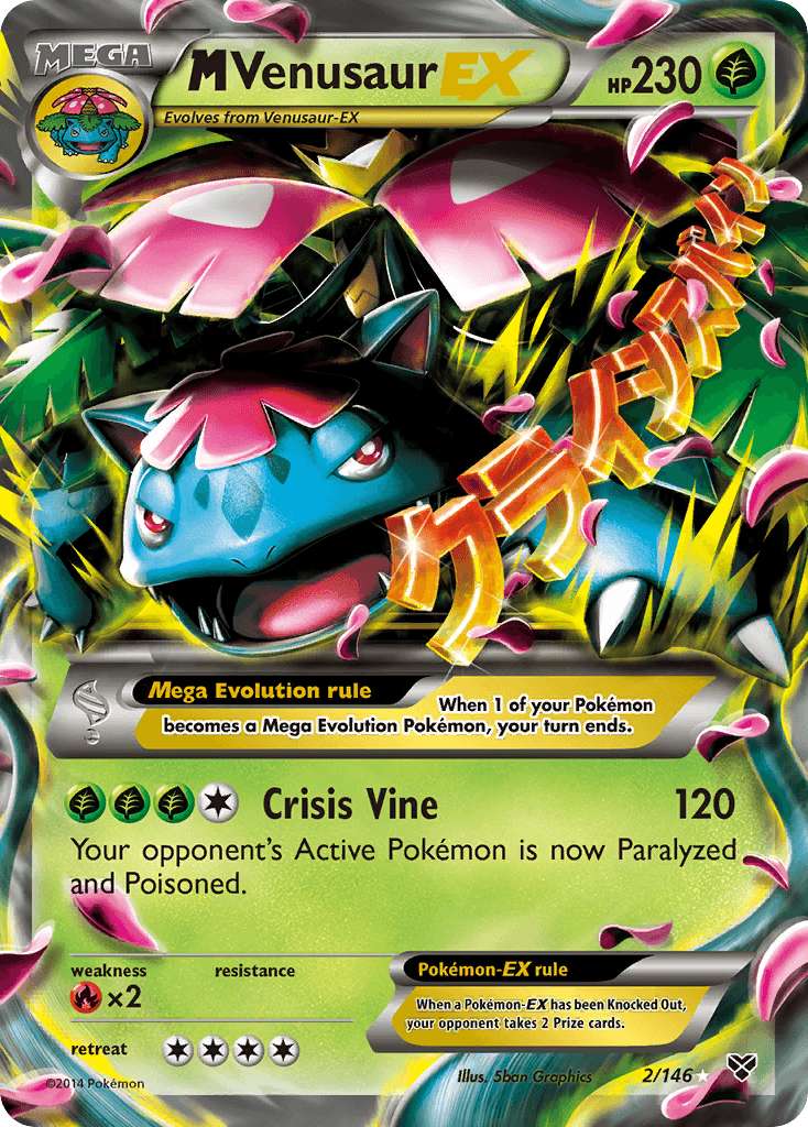 M Venusaur-EX XY card