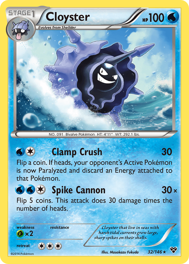 Cloyster XY card
