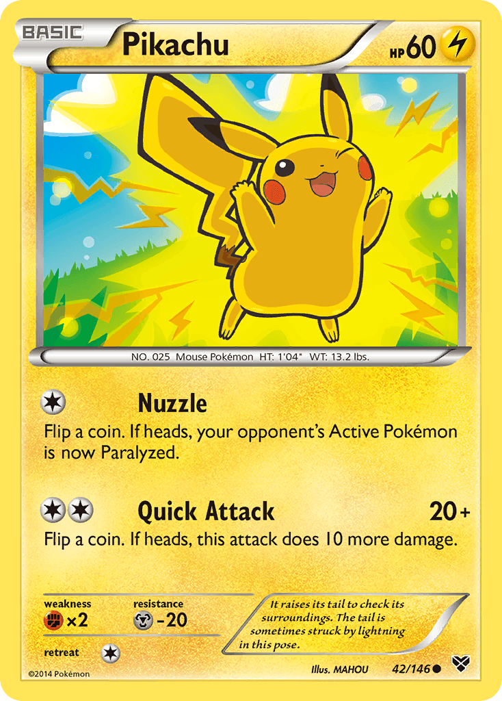 Pikachu XY card