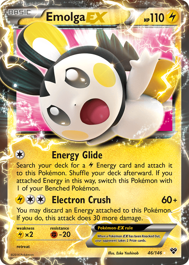 Emolga-EX XY card