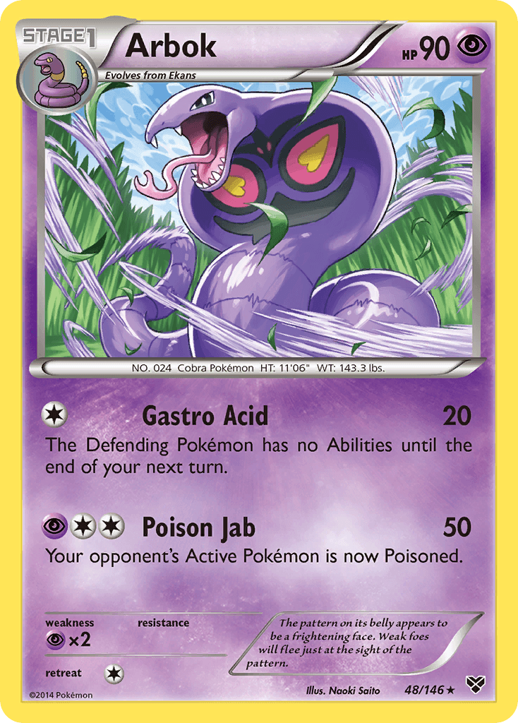 Arbok XY card