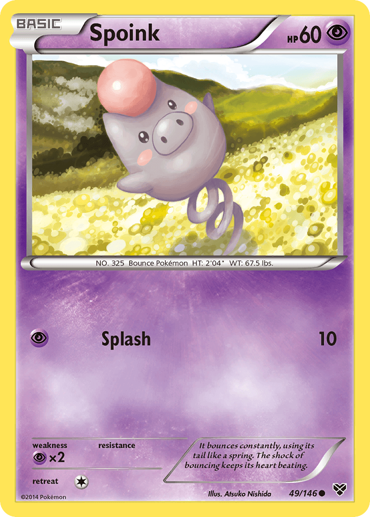 Spoink XY card