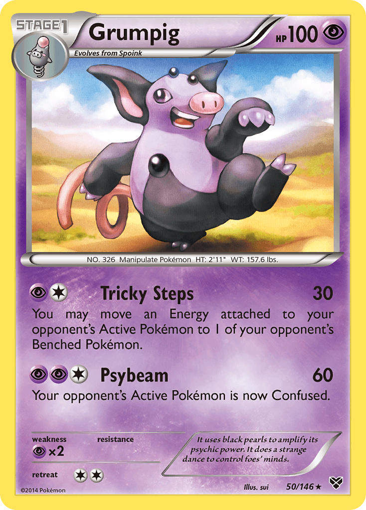 Grumpig XY card