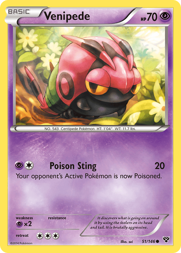 Venipede XY card