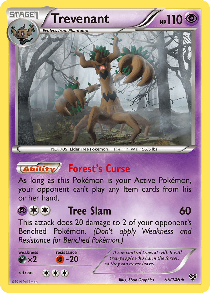 Trevenant XY card