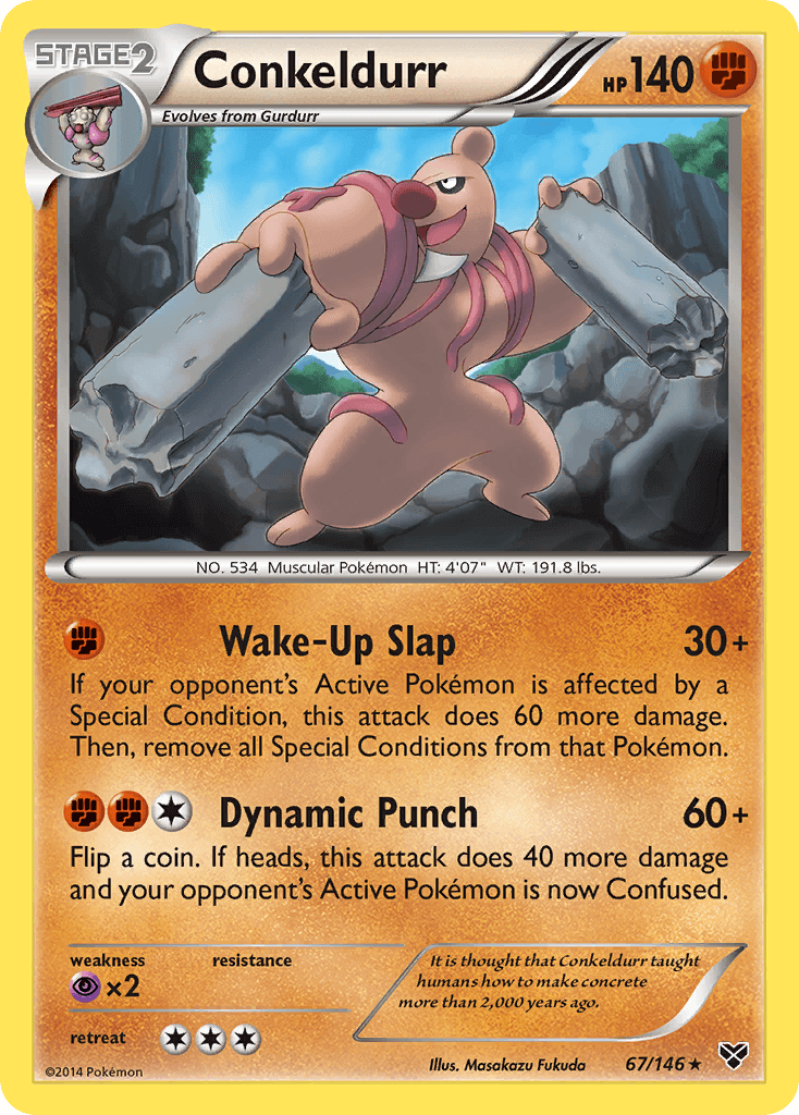 Conkeldurr XY card