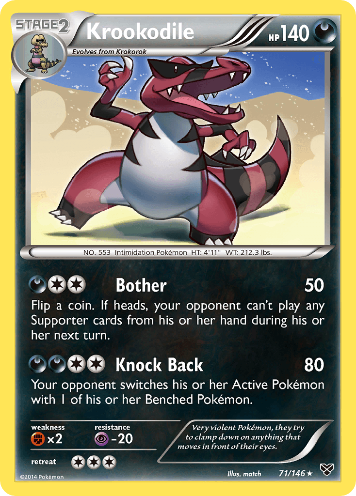 Krookodile XY card