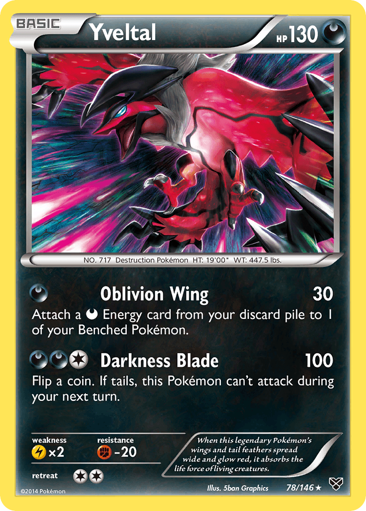 Yveltal XY card