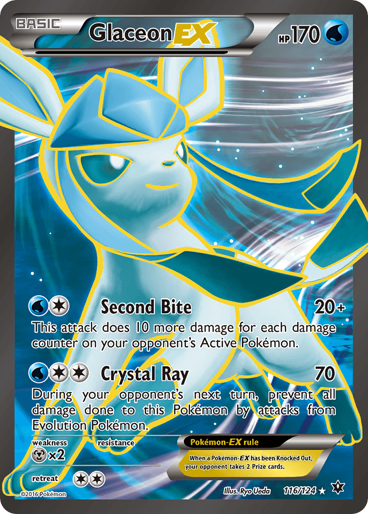 Glaceon-EX Fates Collide card