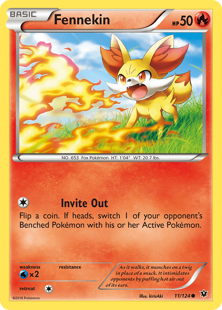 Fennekin Fates Collide card
