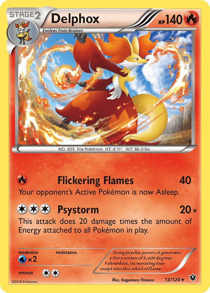 Delphox Fates Collide card