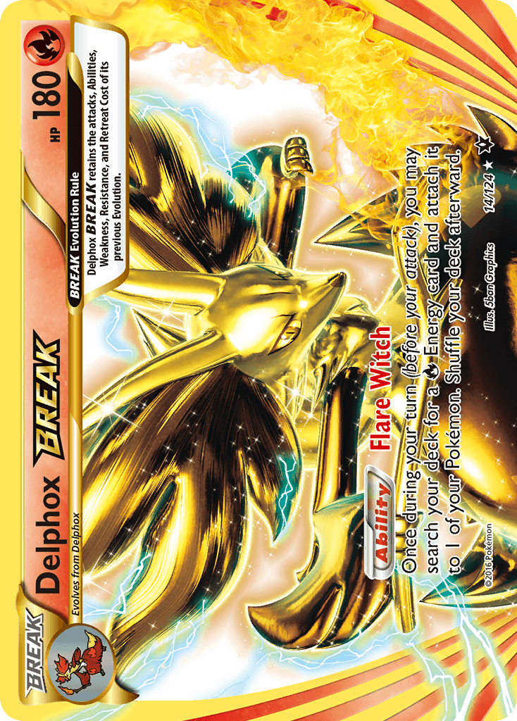 Delphox BREAK Fates Collide card