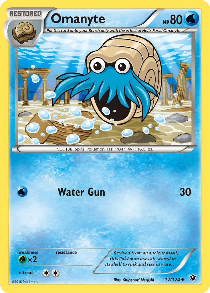 Omanyte Fates Collide card