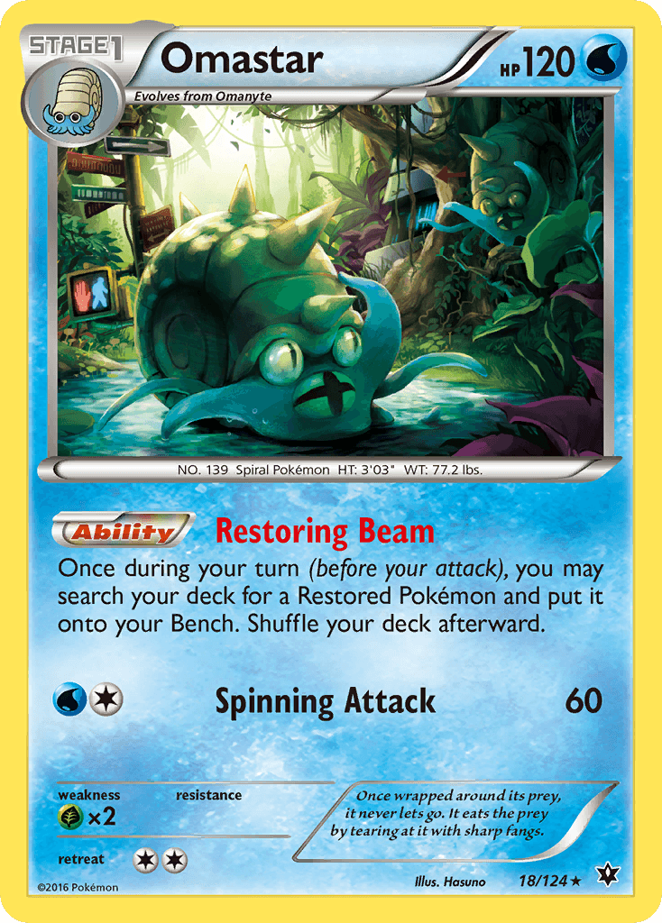 Omastar Fates Collide card