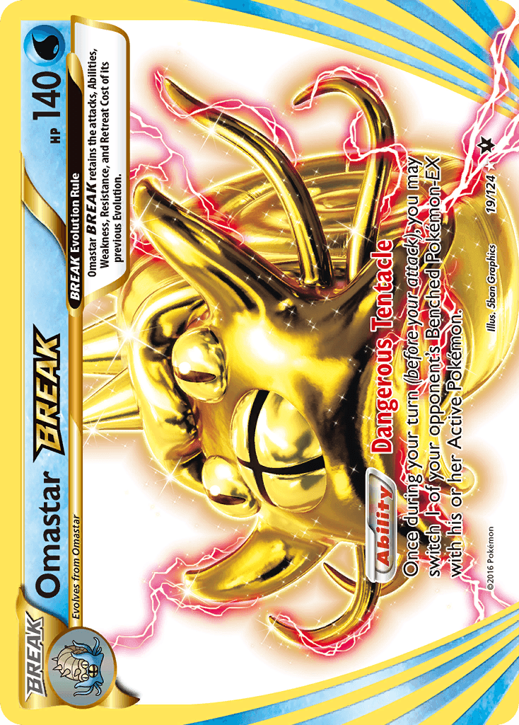 Omastar BREAK Fates Collide card