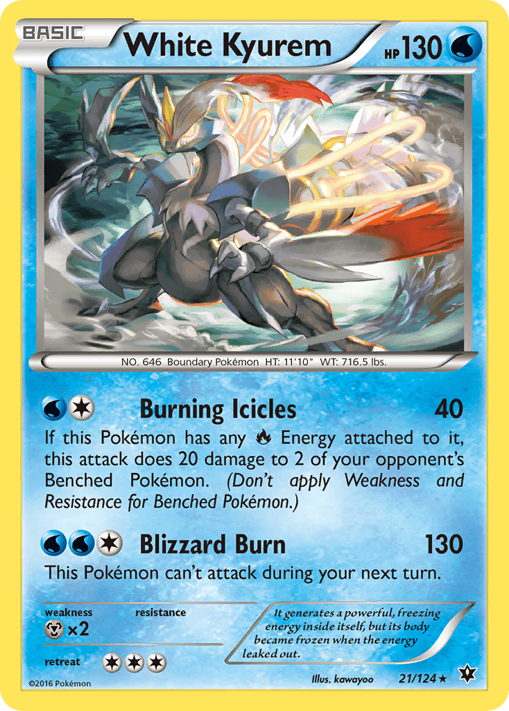 White Kyurem Fates Collide card