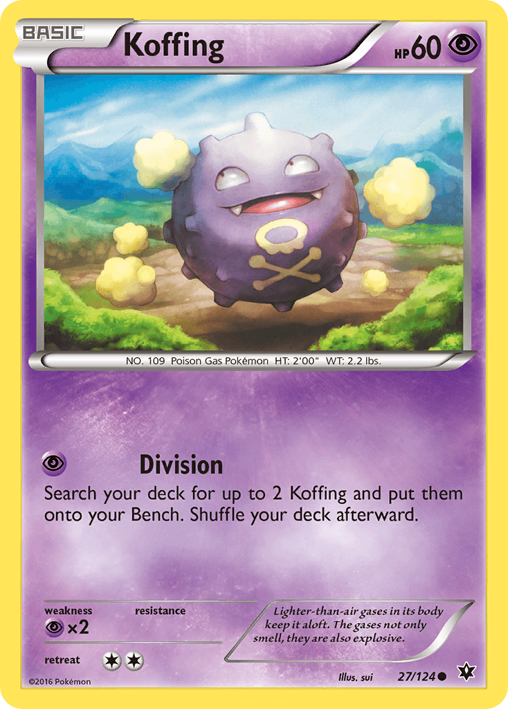 Koffing Fates Collide card