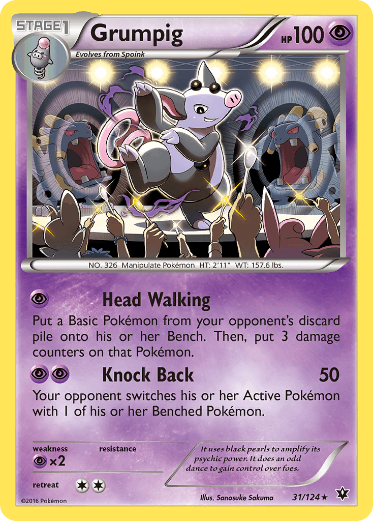 Grumpig Fates Collide card