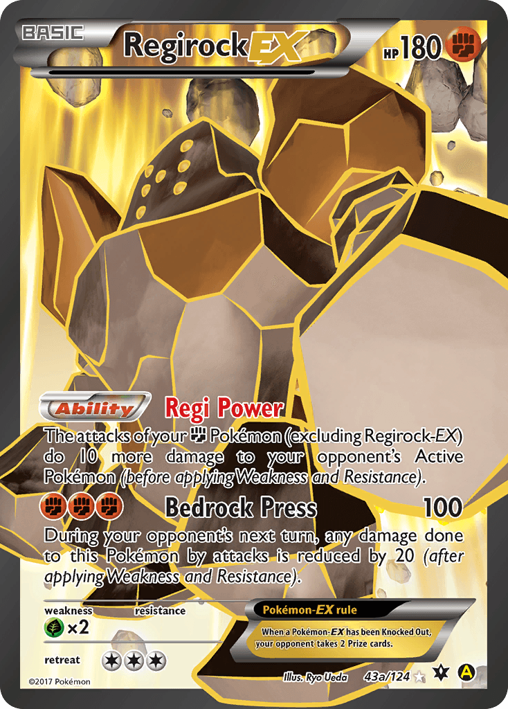Regirock-EX Fates Collide card