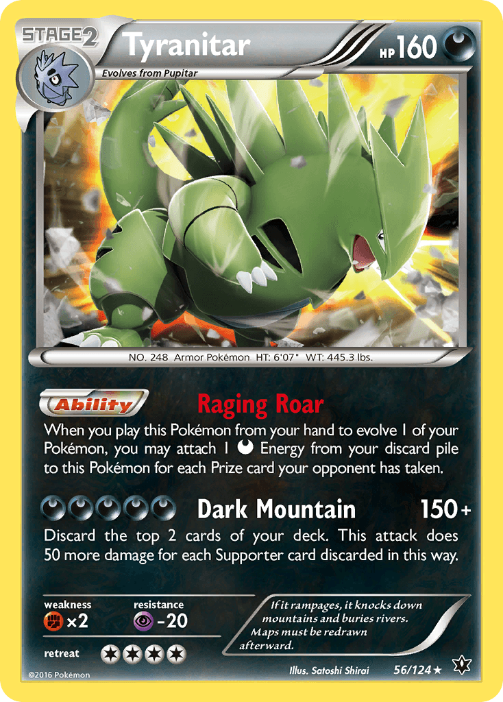 Tyranitar Fates Collide card