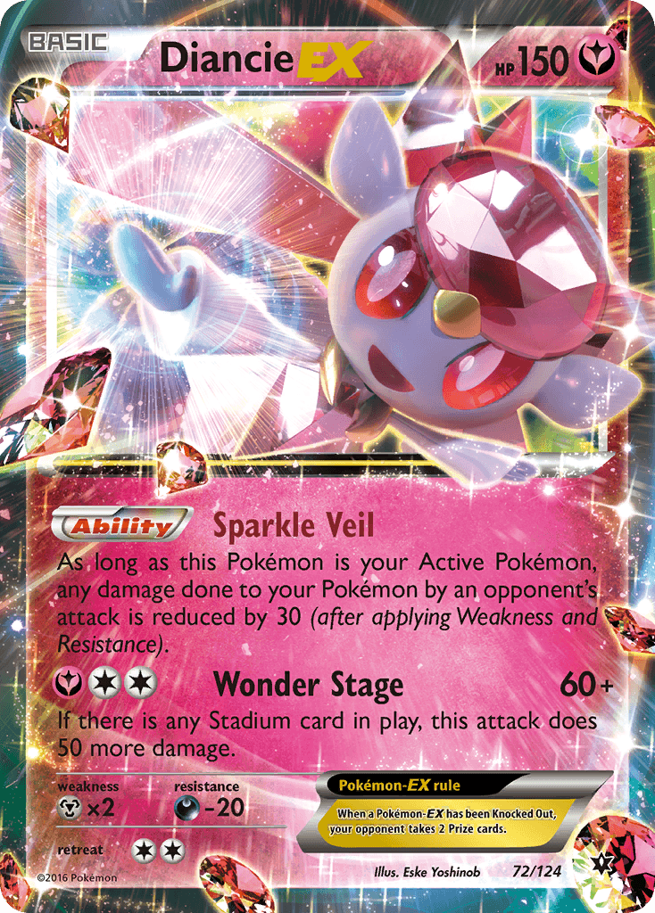 Diancie-EX Fates Collide card