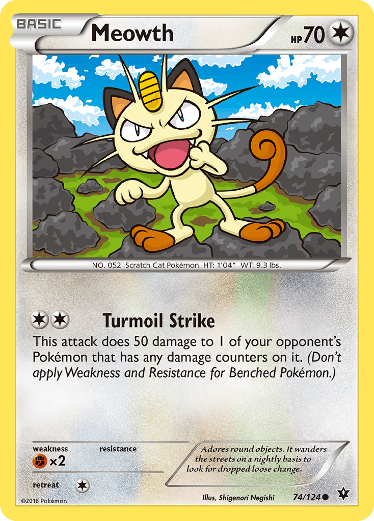 Meowth Fates Collide card