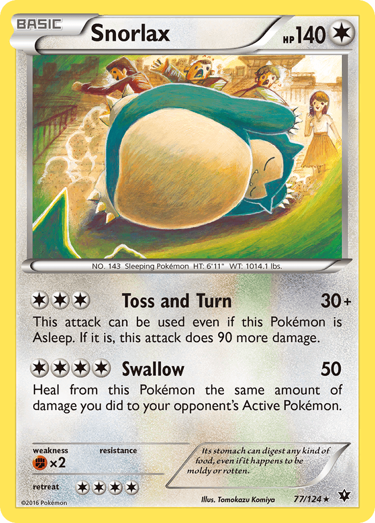 Snorlax Fates Collide card