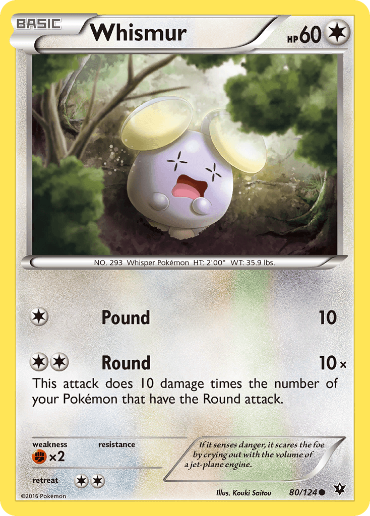 Whismur Fates Collide card