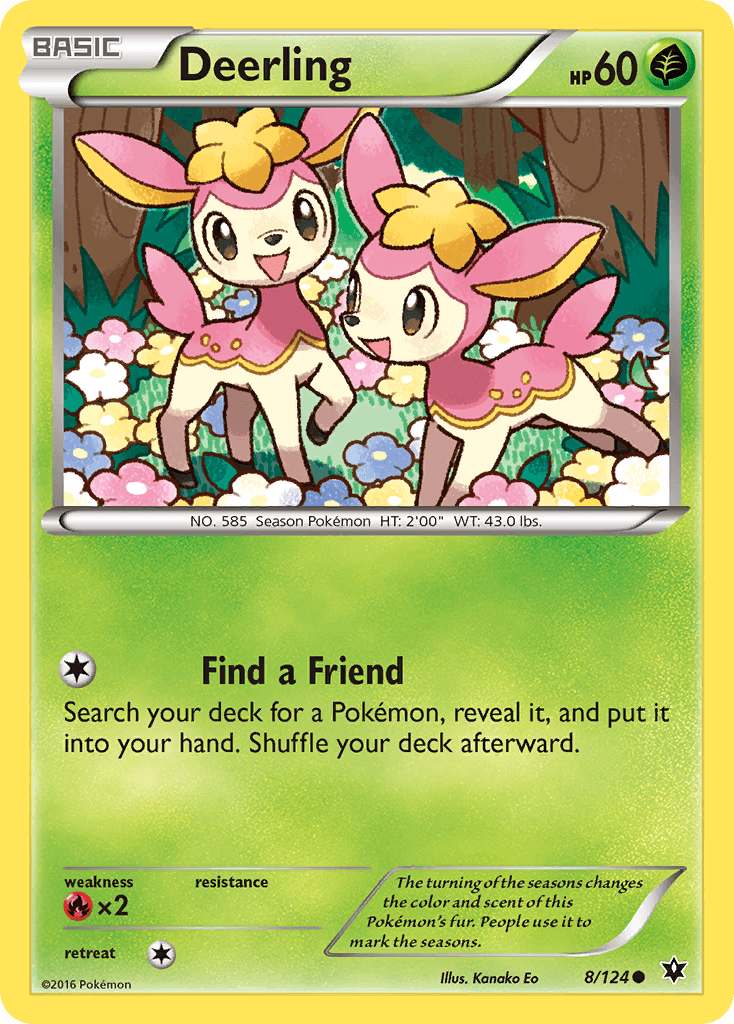 Deerling Fates Collide card