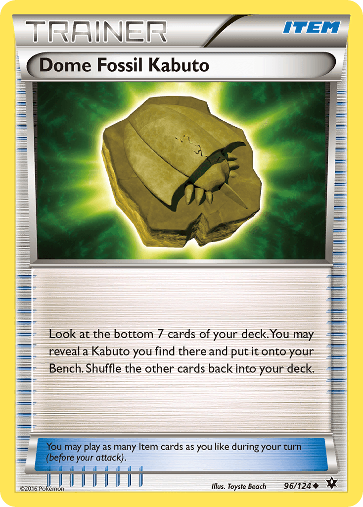Dome Fossil Kabuto Fates Collide card