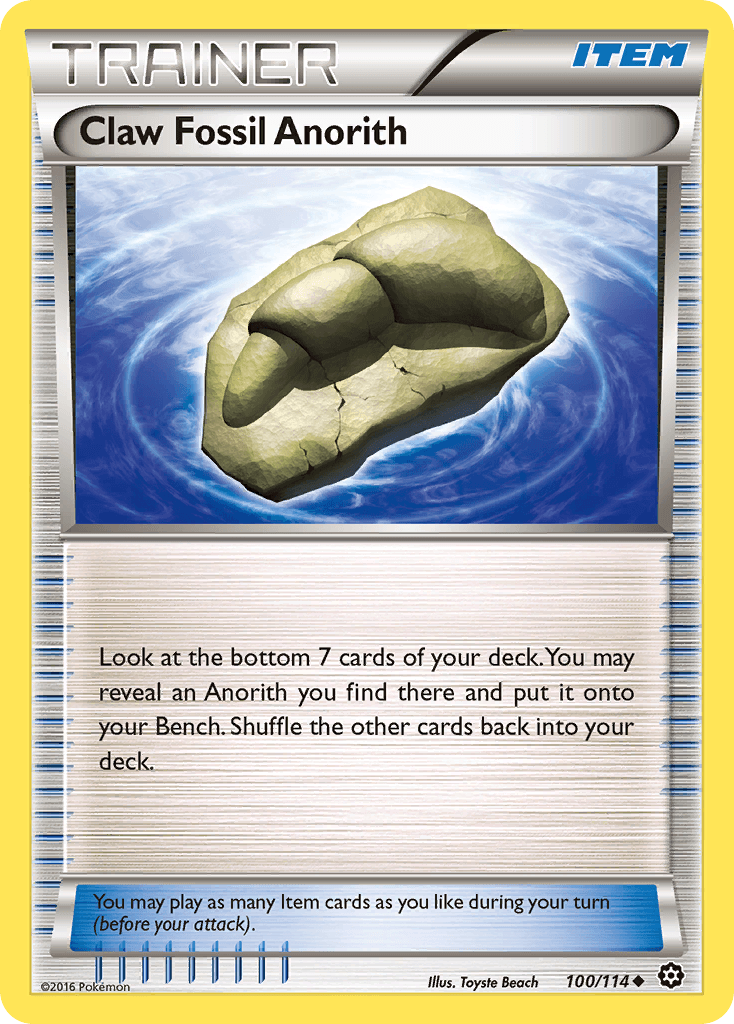 Claw Fossil Anorith Steam Siege card