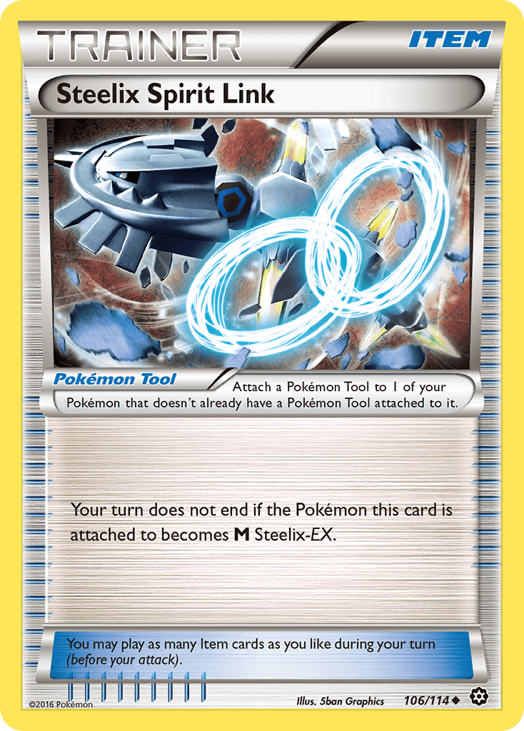Steelix Spirit Link Steam Siege card